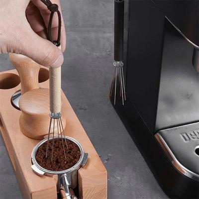 Pressini per caffè espresso in acciaio inossidabile, miscelatori per caffè macinato, dosatori, livellatori, strumenti WDT, mescolatori da caffè, accessori per barista