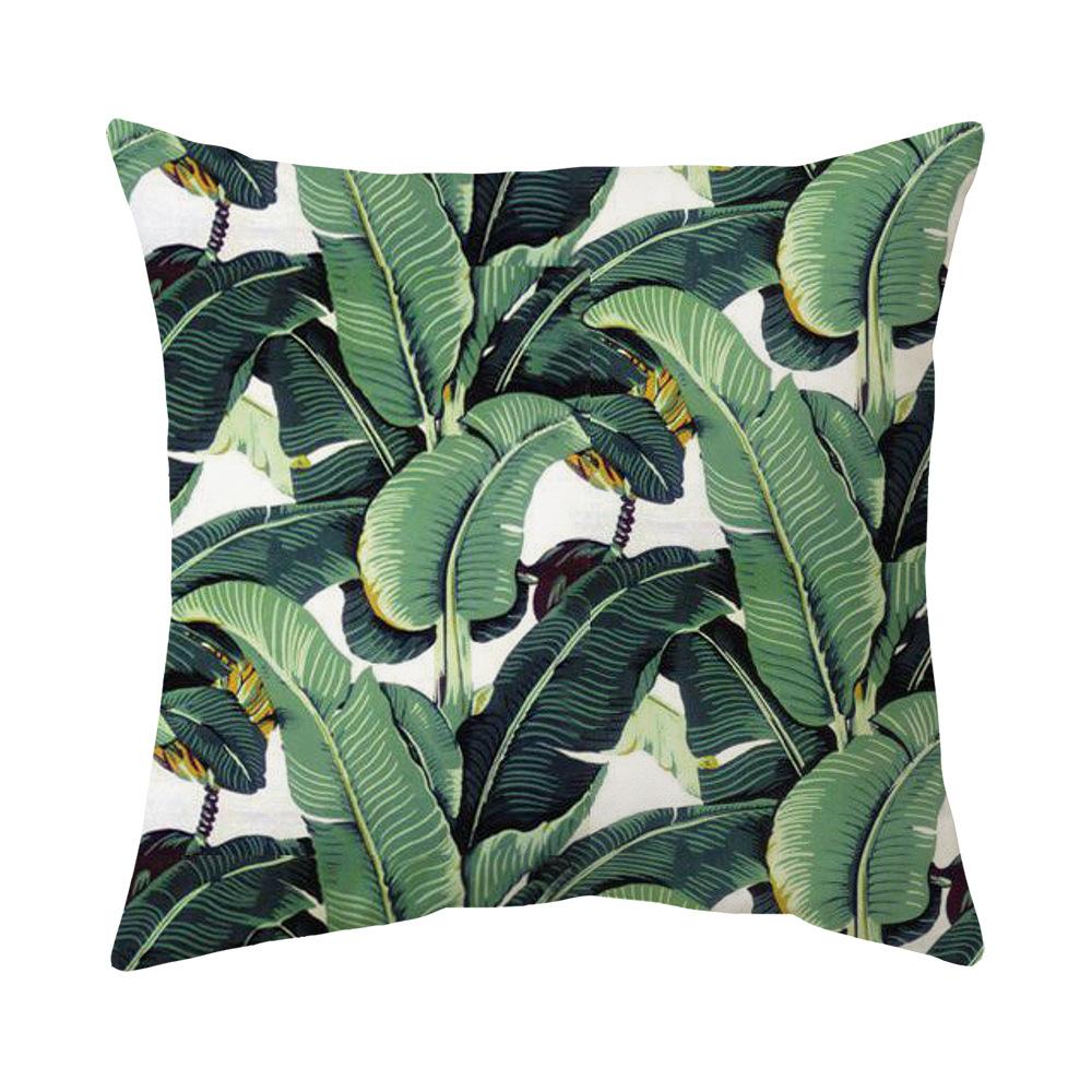 Pillow Nordic Plant Print Pillow Home Sofa Bedside Cushion Square Pillow Case