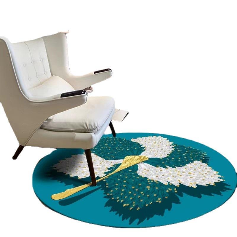Large Area Living Room Round Rugs Home Bedroom Decor Bedside Carpet Simple Room Decoration Rug Study Cloakroom Carpets Washable