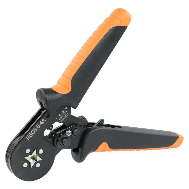 Tubular Terminal Crimping Pliers HSC8-6-4 with 1200-Piece Electrician Kit