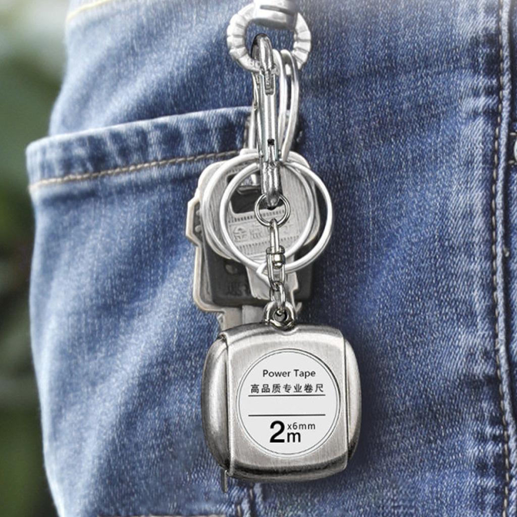 Metric Ruler Waterproof Clear Scale Retractable Tape Measure Keychain Tape Measure Measuring Tape Ruler For Body Measure Kids