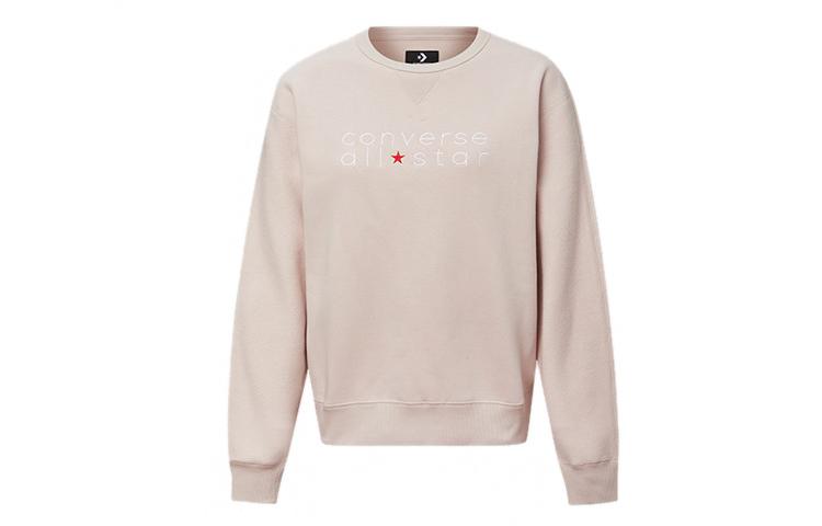 Converse Sweatshirts Women s Pink Crew Neck Moderate Regular 10019801-A04 XS