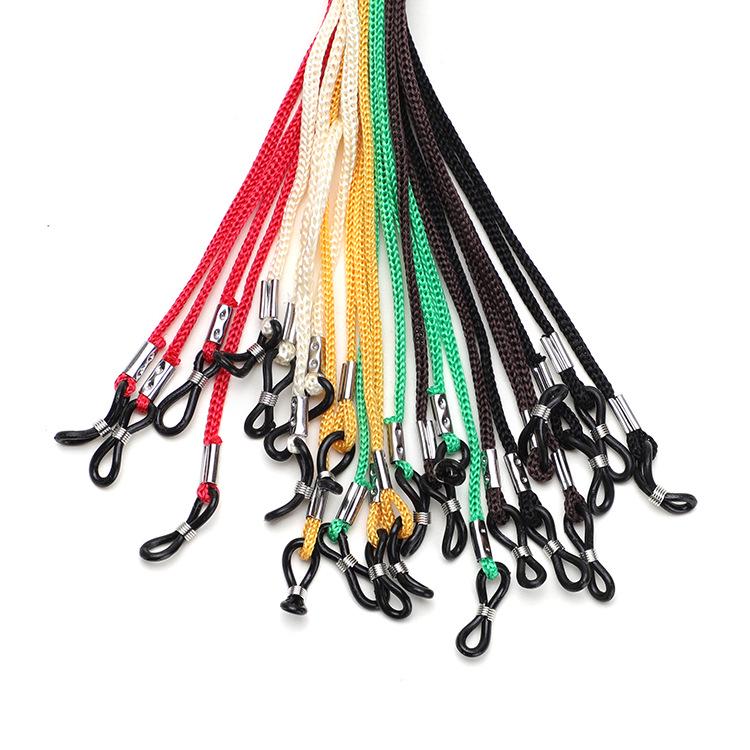 Colorful Nylon Eyeglass Chain - Fashionable, Comfortable, Anti-slip, and Anti-loss Cord for Sunglasses & Reading Glasses