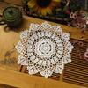Modern Cotton Placemat Cup Coaster Mug Kitchen Christmas Dinner Table Place Mat Cloth Lace Crochet Tea Coffee Doily Drink Pad