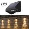 Solar Courtyard Lighting Fence Light, Outdoor Wall Washer Waterproof Large Capacity Battery Lights Lamp, Garden Street Balcony Yard Stairs Decor