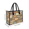 Vintage Stone Pattern Tote Bag Casual Daily Handbag Lightweight Reusable Shopping Shoulder Bag For Women Outdoor Travel Commute