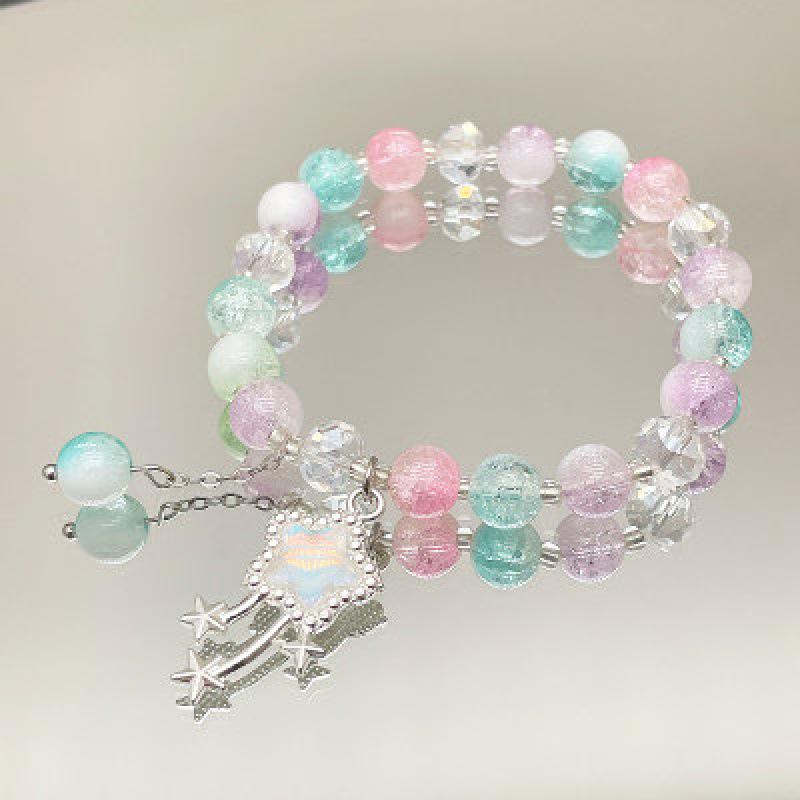 Mori Style Crystal Meteor Bracelet for Women - Versatile Fairy Jewelry, Ideal for Students and Best Friends