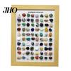 Gemstone Exploration Kit 80 Natural Gemstones Collection Crystal Ore Exhibit Set Collectible Gems Viewing In Wooden Frame Educational Gift for