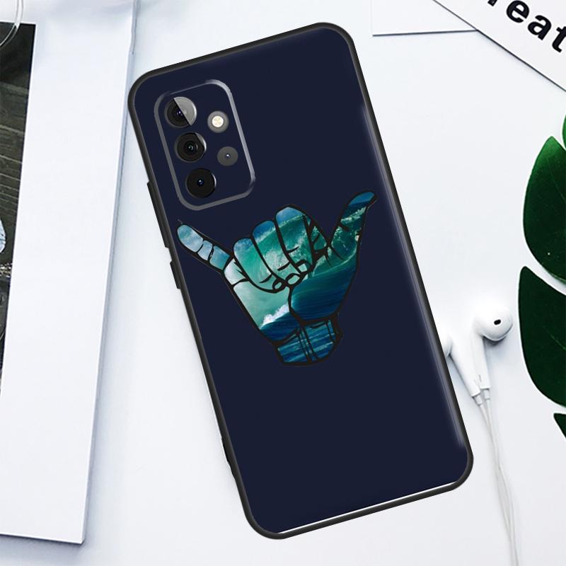 Surfer Surf Hang Loose Shaka For Samsung Galaxy A06 A05 A16 A54 A34 A14 A55 A35 A15 A53 A33 A13 A22 A32 A52 Phone Case