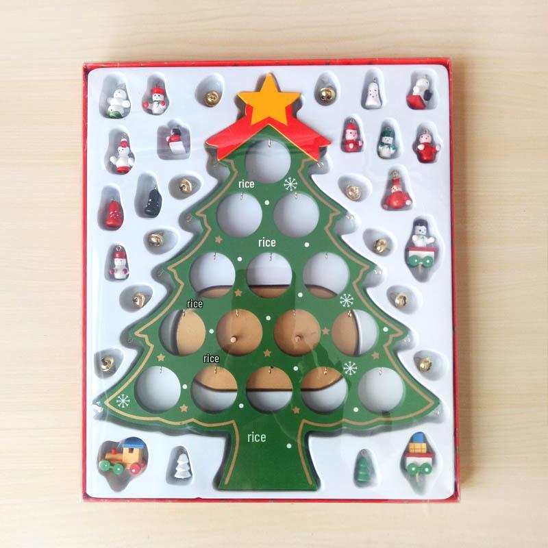 Wooden Christmas Tree Desktop Ornament and Gift