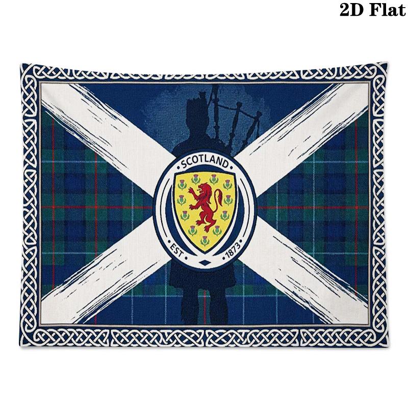 Scotland Wall Tapestry Aesthetic Wall Hanging Printed Fabric Blanket Decorative Tapestries for Bedroom Living Room Home Decor