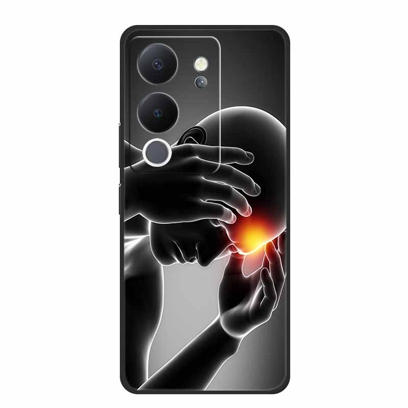 6.67" For Vivo V30 Lite Case Black Silicone Soft Phone Cases For Vivo V30 Lite Back Cover Case V 30 Lite Funda Coque Shell Capas