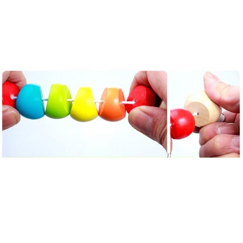 Colorful Insects Puzzles Kids Educational Wooden Toys Baby Children Fingers Flexible Training