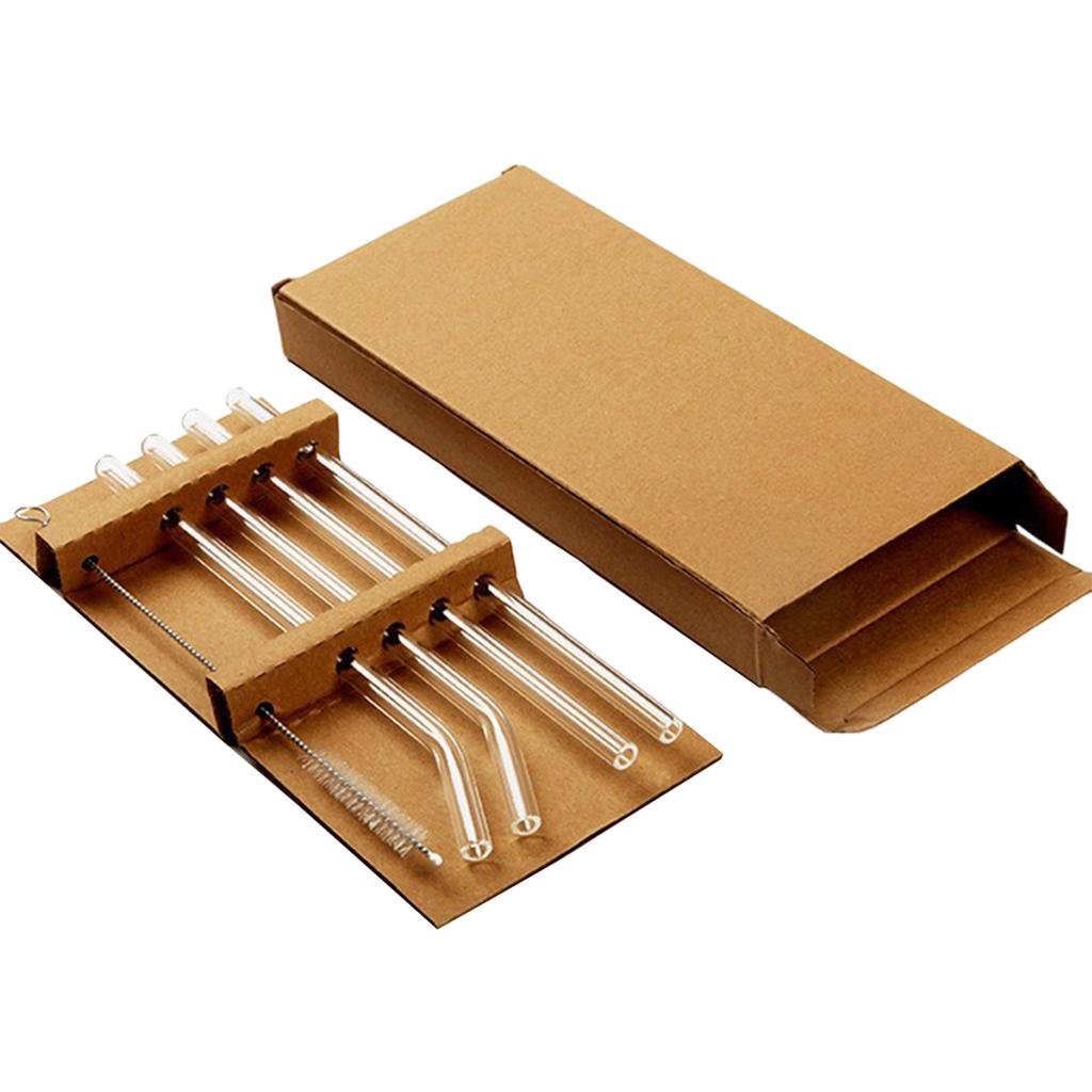 Universal Glass Straws Heat Resistant High Temperature Resistant Bubble Tea Straws For Professional Use In Cafes Bar