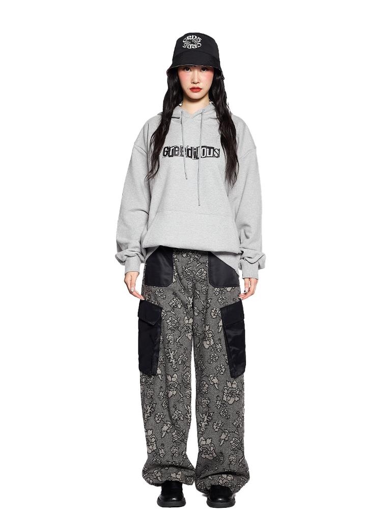 GREEDILOUS Flower Wool Cargo Pants