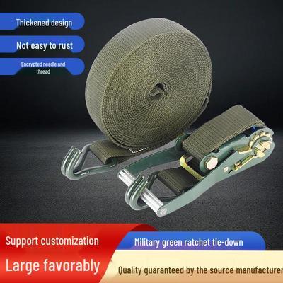 Militärgrün Stark Verschleißfest Universell Ratsche Zurrkette für LKW-Ladung