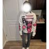 Unisex Oversized Hooded Sweatshirt Streetwear Abstract Print Loose Fit Winter Casual Top