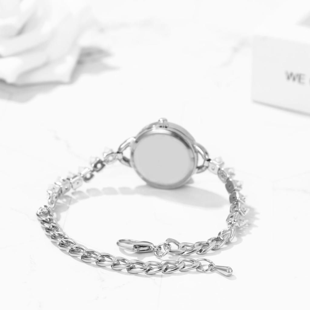 Cute and Sparkling Bracelet Diamond Analog Stylish Quartz Fashion Watch for Women Perfect Gift for Day Women's Watch Display, Waterproof, Watch, -