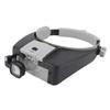 2 LED Head Mounted Magnifier Adjustable Magnifying Glass with Light for Hobbies Crafts Watch Repairs