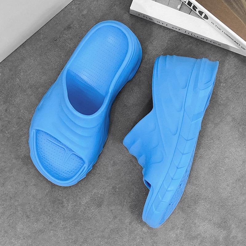 

Женские летние мюли на высоком каблуке 2024: Модные шлепанцы на толстой подошве, увеличивающие рост, для комфортной носки 36 (Runs Small)