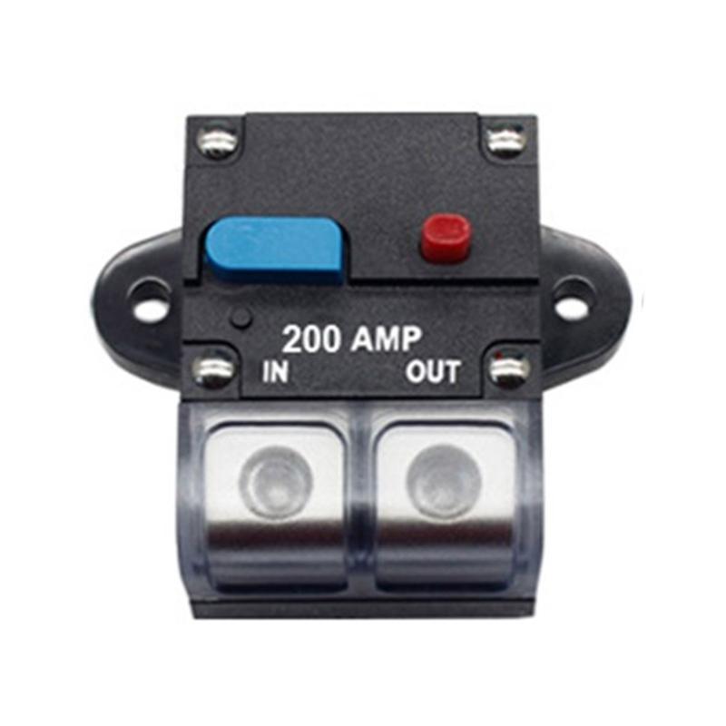 Circuit Breaker 12V-48VDC 50-300Amp for Trailer Vehicles Stereo Audios Solar System Inline Waterproof Solar Breaker