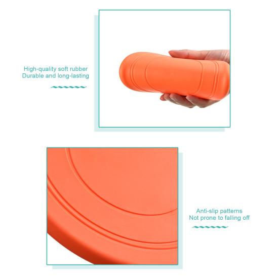 Flying Disc Pet Toy Food-Grade Silicone Bite-Resistant Waterproof Pet Chew Toy Dog Mouth Protection Toy