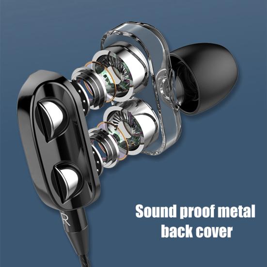 A4 Headphones Lightweight Universal Plastic In-Ear Heavy Bass Earphones