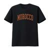 Vintage Streetwear Morocco Bold Letter Print Casual T Shirt Vintage Washed Breathable Designer Clothes Stretched
