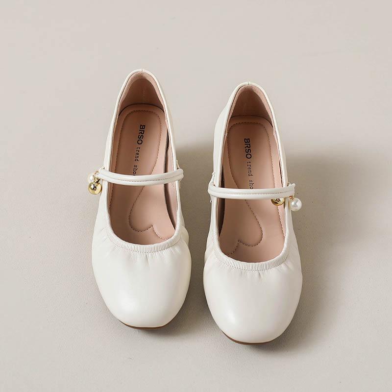 French Mary Jane Women's Shoes 2025 New Autumn Temperament Not Tired Feet with Skirts Thick Heels Single Shoes Beautiful High Heels