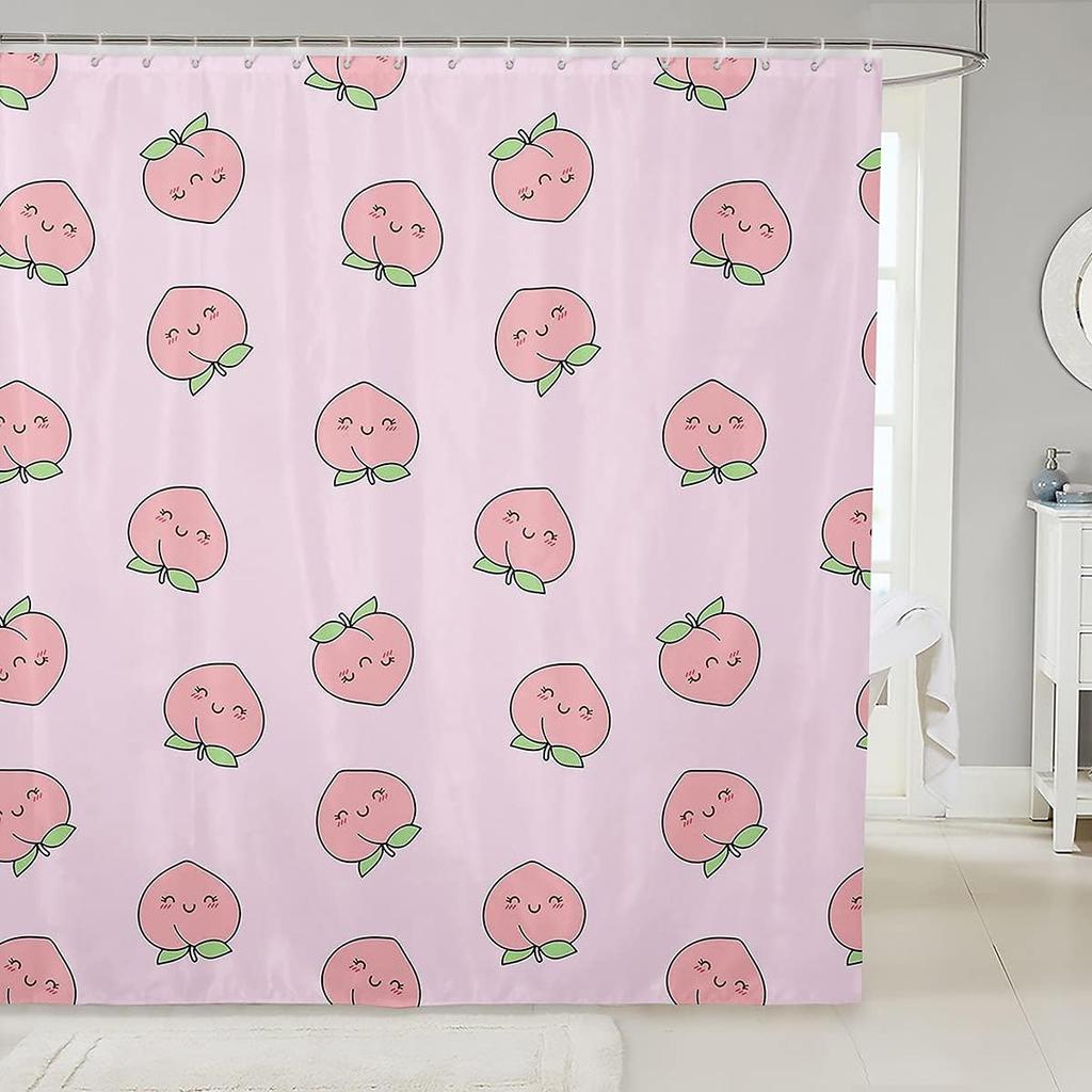 Outer Space Rocket Shower Curtain Galaxy Bath Curtain for Kids Boys Girl Cartoon Bathroom Accessories Universe Starry Sky