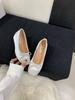 Women'S Shoes Spring 4 C Minner Flat Wide Plus Size Pumpkin Shoes Pumps Women'S Color Block Soft Soleshoes