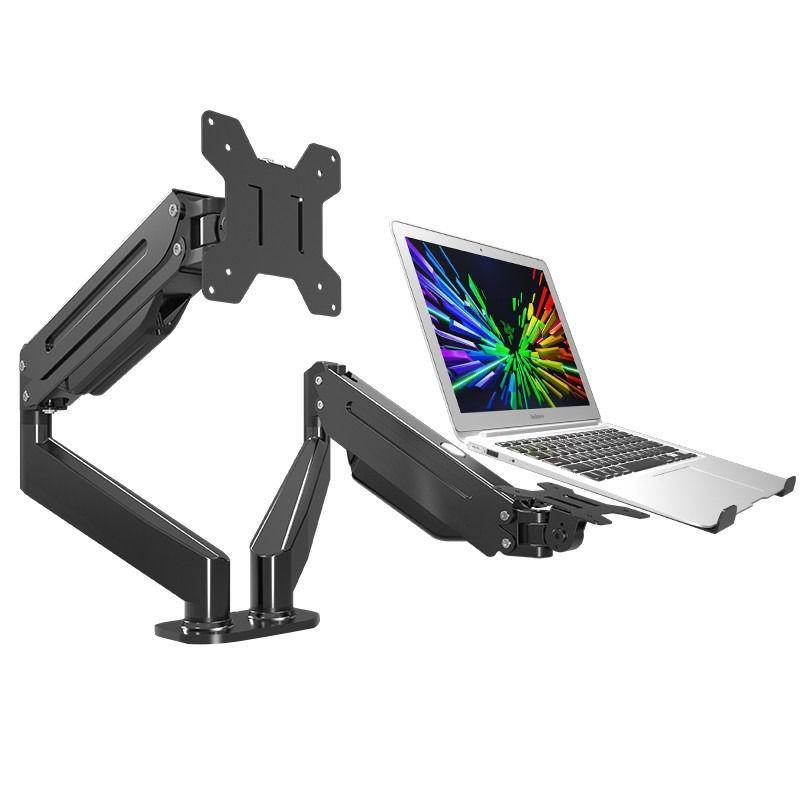 Dual-Screen Monitor and Laptop Lift Stand