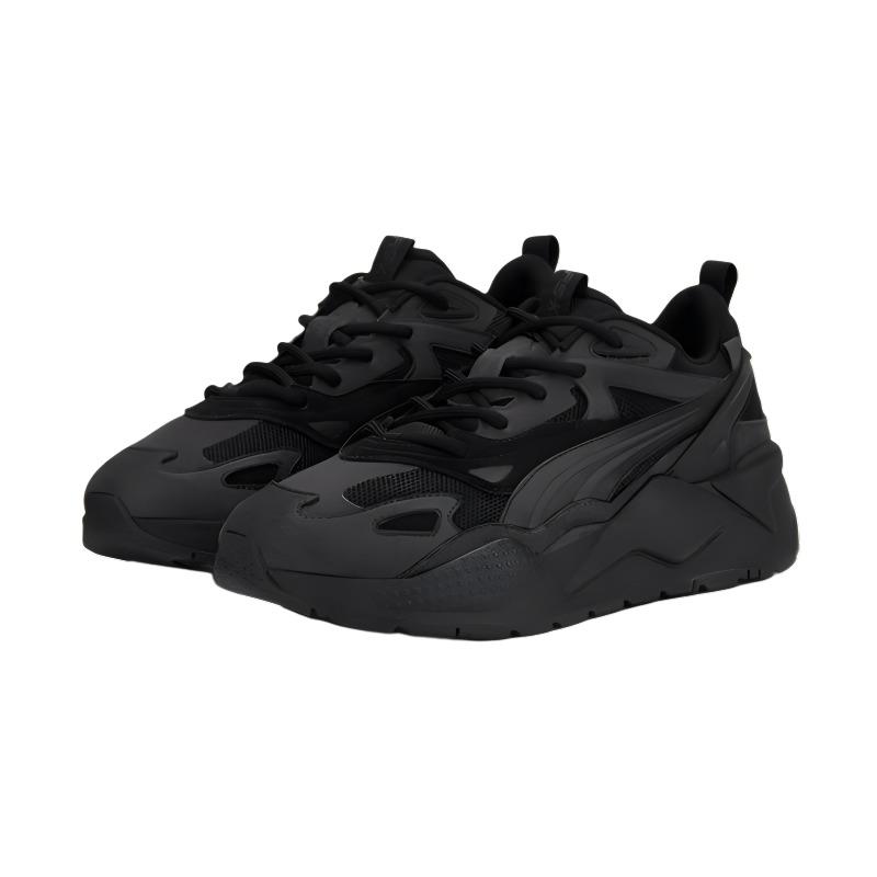 Puma Rs-X Fabric Synthetic Leather Casual Comfortable Low-Top Lifestyle Sneakers Unisex Sneakers Black Gray 390776-36