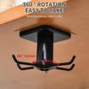 360 Degrees Rotating Storage Rack 6-Claw Space Saving Wall-Mounted Hooks No Punching Adhesive Hooks Utensils Storage