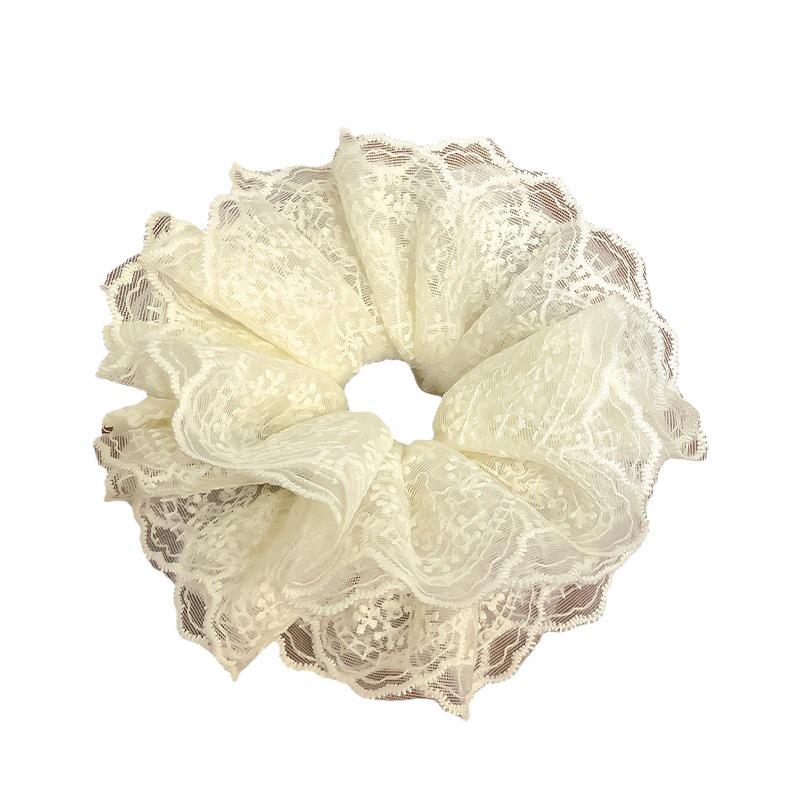 Ballet Style Lace Scrunchie Mesh Hair Tie for Women