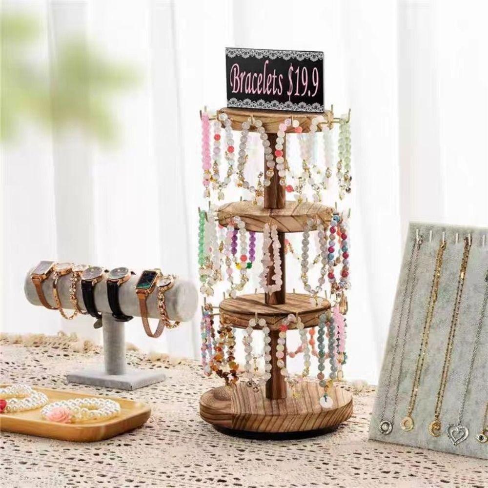 Multi-layer Desktop Storage Rack 43*17.5cm Rotatable Jewelry Organizer Home Dresser Storage