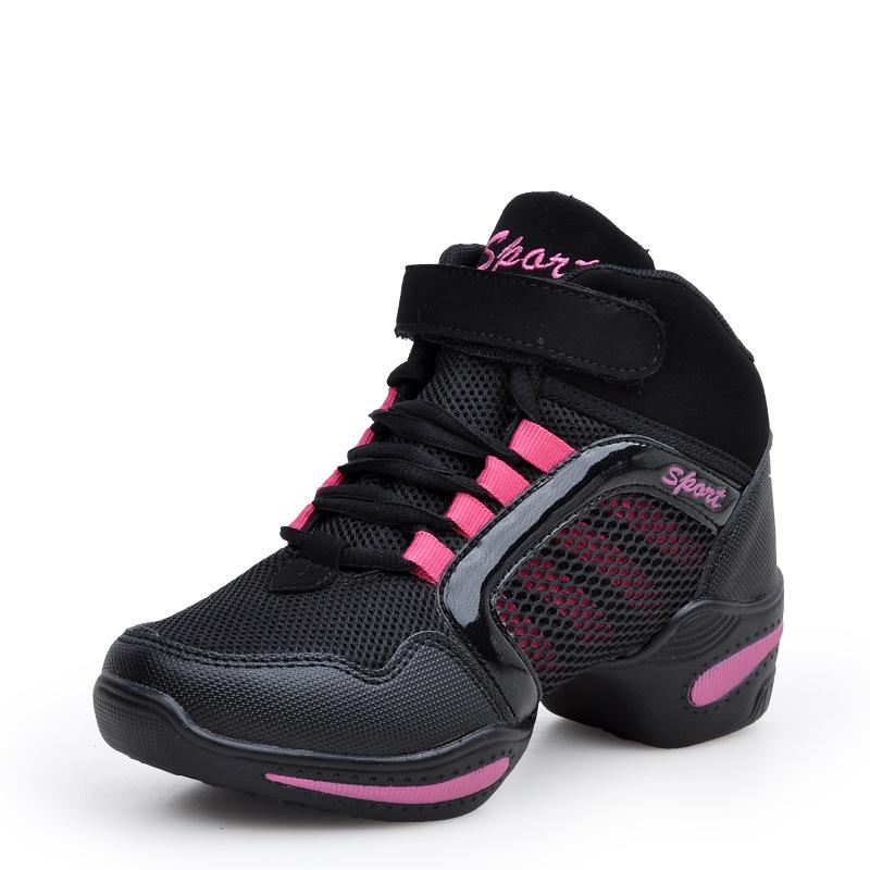 New Modern Square Dance Dance Shoes, Women, Mesh Breathable and Heightened, Soft-soled Professional Sports Dance Shoes 976
