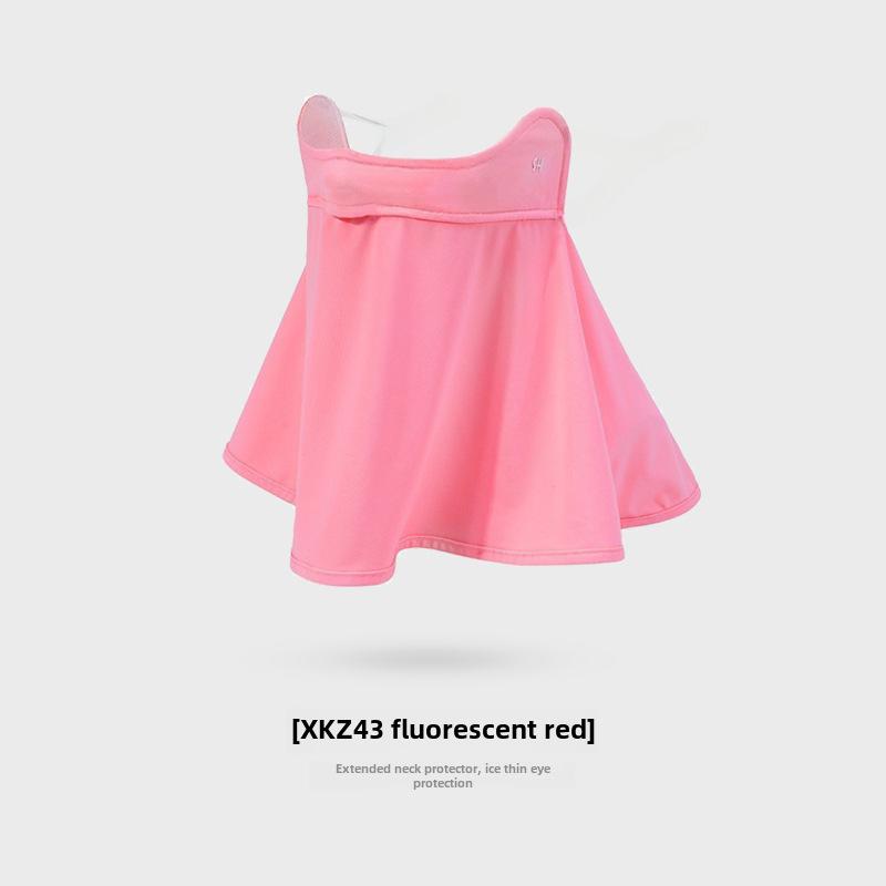 

XKZ43 Маска из ледяного шелка: Шаль для защиты от УФ-излучения и пыли для летних поездок и катания, дышащая и удобная One Size: Adjustable