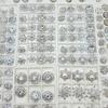 Mixed Color Pavé Zirconia Decorative Metal Button