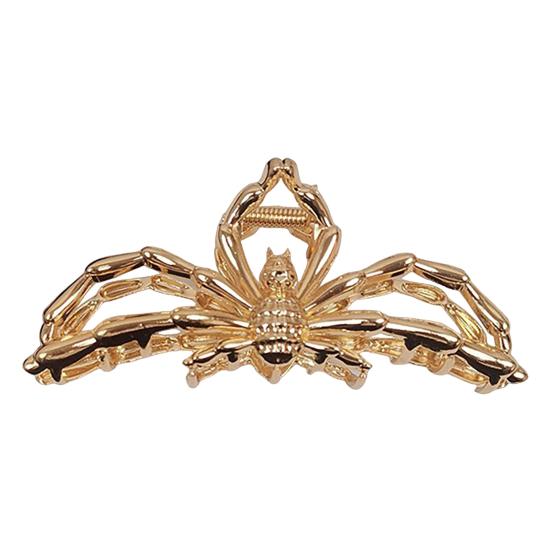 Halloween Hair Claw Black Spider Web Skeleton Hand Bat Shape Hair Clip Anti-slip Teeth Back Head Shark Hair Clip Styling Accessory