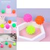 Interactive Dog Toy 6.5cm Candy-colored Rubber Meteor Ball