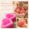 Silicone Rose Heart Silicone Mold Non Stick Soap Mold New Flower Embossing Mold  Resin Craft