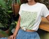 WILLIAM MORRIS - Willow Bough - 100% Organic Cotton Unisex T-Shirt and Kids Tshirt Featuring Vintage Botanical Textile Art - White / Vintage Beige