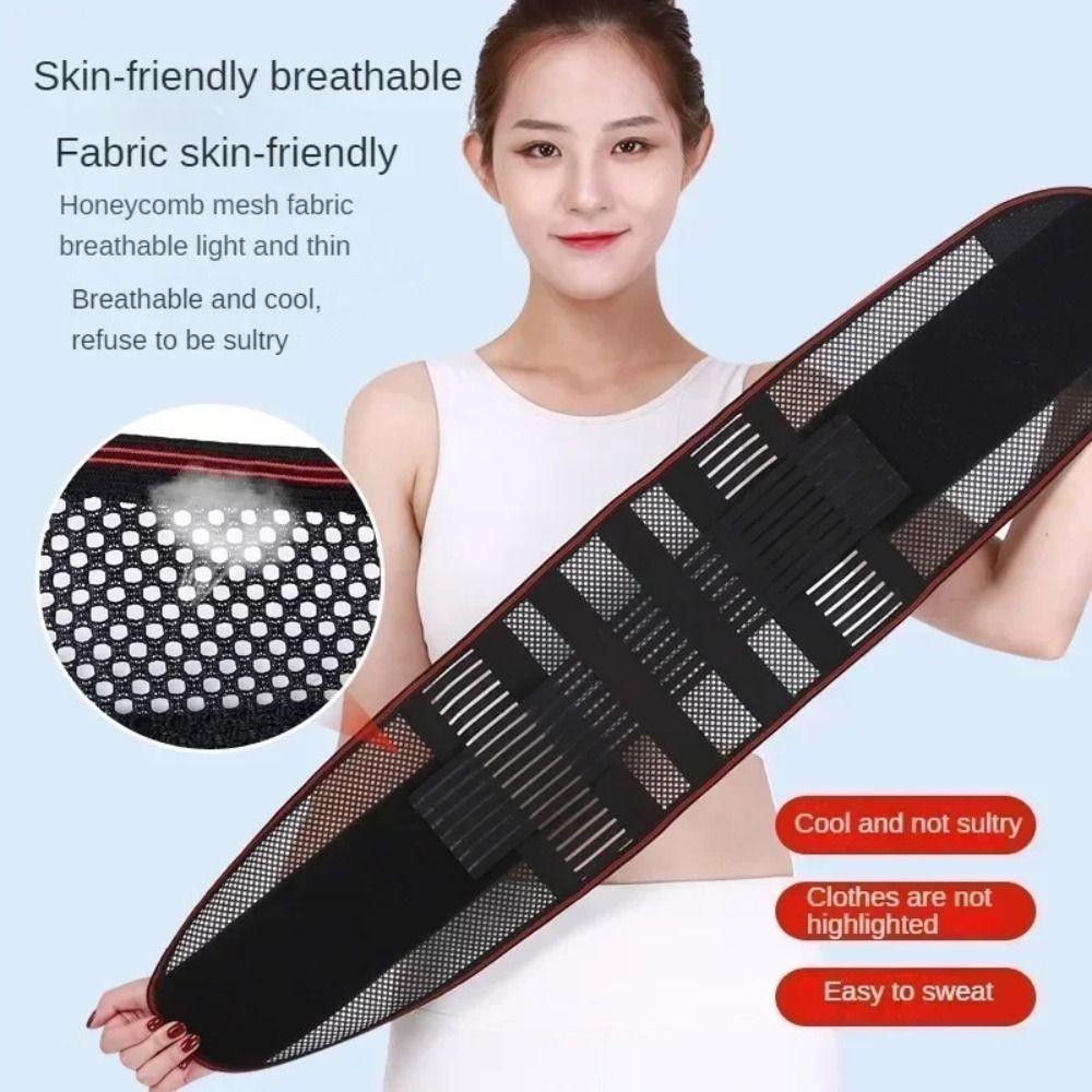Nylon Back Brace Black Spine Support Belt New Waist Trainer Belt  Spine Support