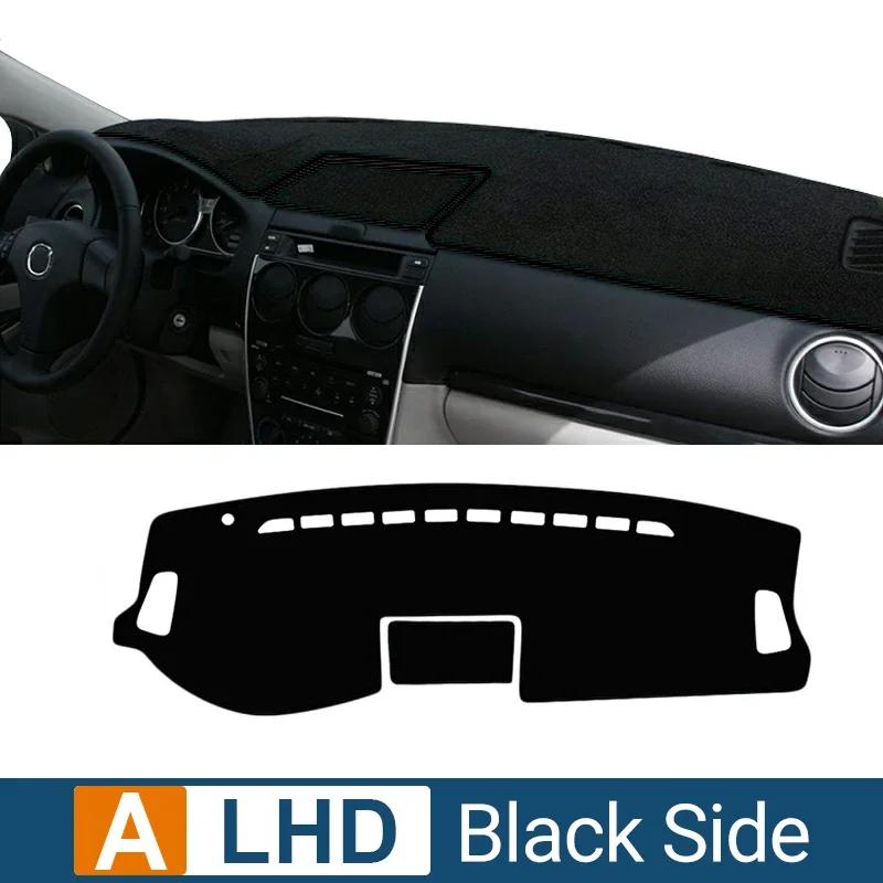 

Abaiwai Для Mazda 6 Gg 2002 2003 2004 2005 2006 2007 Автомобильная Панель Приборов 3D Накладка На Торпедо Защита от Солнца Коврик Нескользящая Подкладка Детали A LHD Black Side