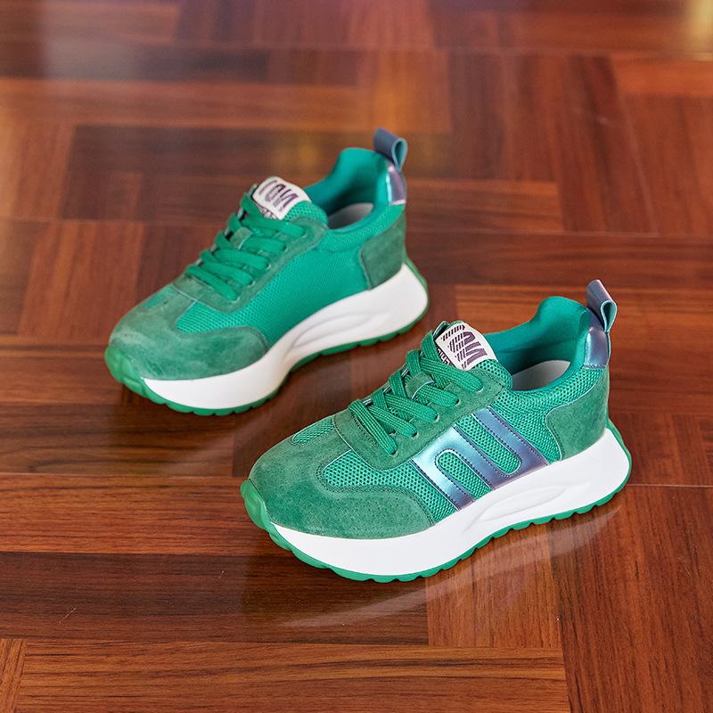 Platform dad shoes women's autumn new versatile feet small German training shoes outdoor mountaineering casual sports shoes casual shoes