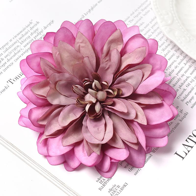3Pcs Artificial Snowy Flower 11cm Silk Flower Head Home Decoration Wedding Decor DIY Bridal Chest Flower Party Accessories