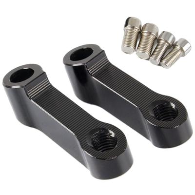 Moderno La Tail Mirror Adapter Universal Motorcycle Extension Stay Offset Holder Bracket Mirror Adapter Kit YM-258-BS Gun Metal