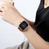 VA VA VOOM Ladies Waterproof Silicone Strap Watch Square Women's Watch Student Trend Imitation Apple Smart Large Dial Quartz Watch
