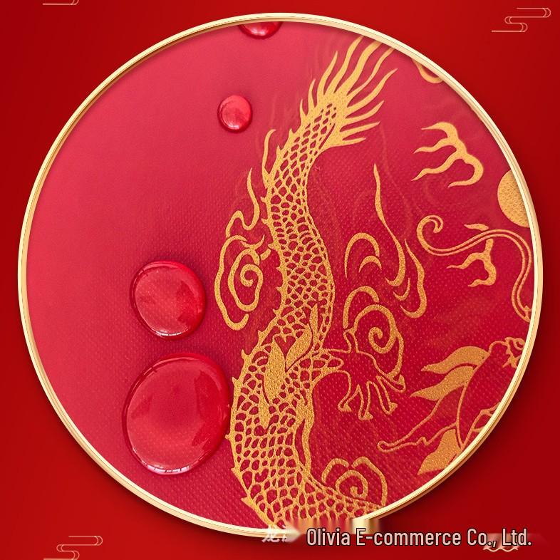 Double Happiness Thickened Disposable Tablecloth - Deep Red for Weddings, Banquets, and New Year Celebrations.